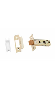 Защёлка межкомнатная BUSSARE L6-45 PLAST GOLD (золото блестящее, пластиковый язычок)