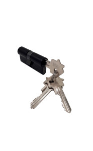 Ключевой цилиндр BUSSARE CYL 3-50 BLACK  (ключ-ключ, 3 ключа, черный)